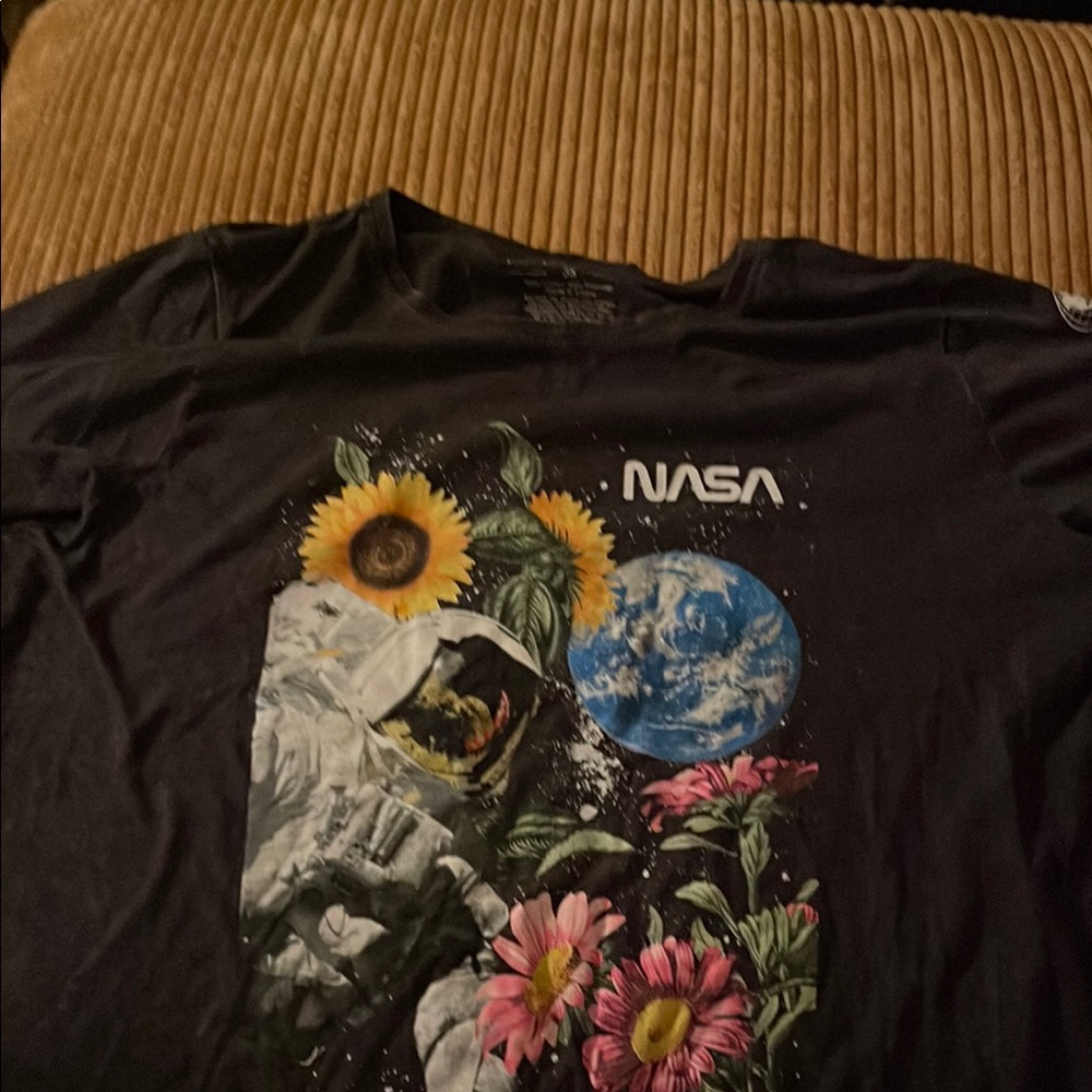 NASA Black Graphic Tee